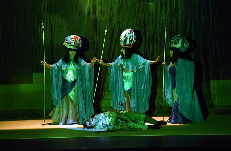 Escena. La Flauta Mágica se presentó ayer en el escenario del Teatro Nazas. (EL SIGLO DE TORREÓN)