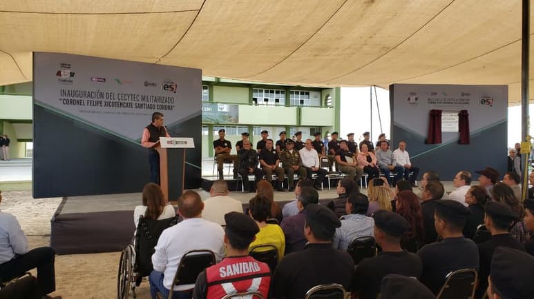 El gobernador del estado de Coahuila se comprometió a realizar una obra por año en dicha preparatoria militarizada. (EL SIGLO COAHUILA)