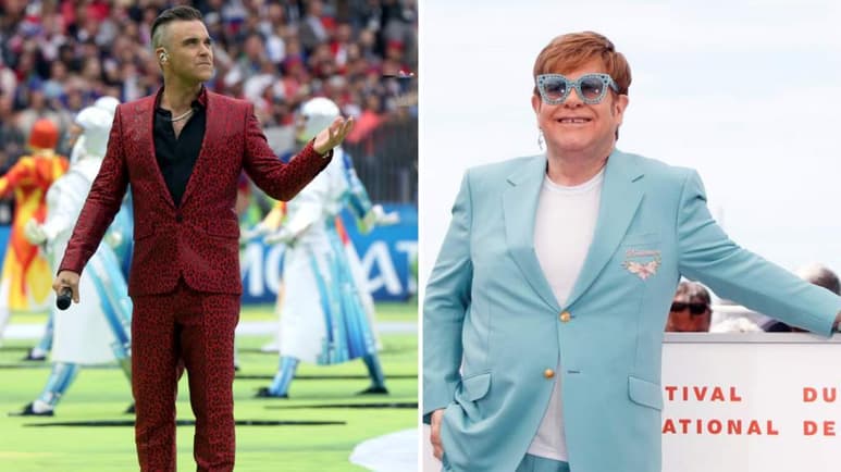 Agradecido. Durante una entrevista, Robbie Williams narró cómo Elton John fue un gran apoyo para dejar el alcohol. (ARCHIVO)