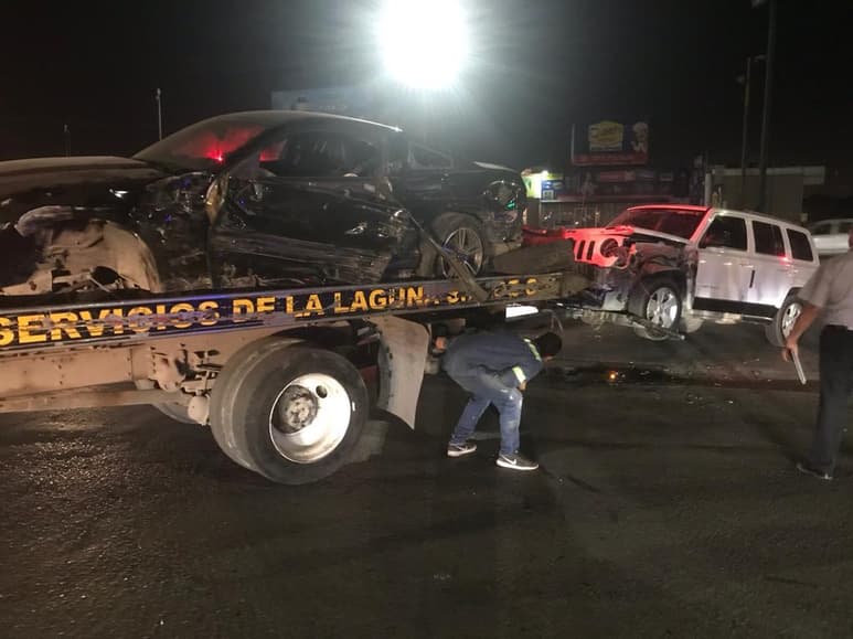 Los daños derivados del choque se estimaron en 100 mil pesos. (EL SIGLO DE TORREÓN)
