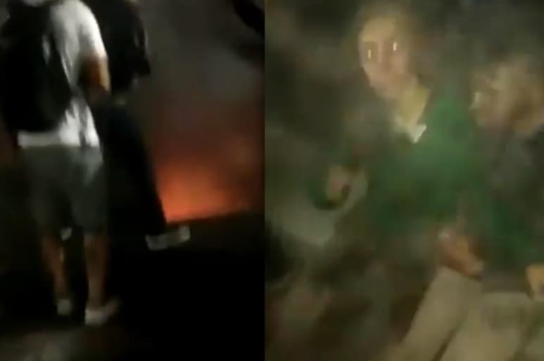 Los chicos fueron auxiliados por transeúntes que se encontraban cerca al momento del accidente (INTERNET)