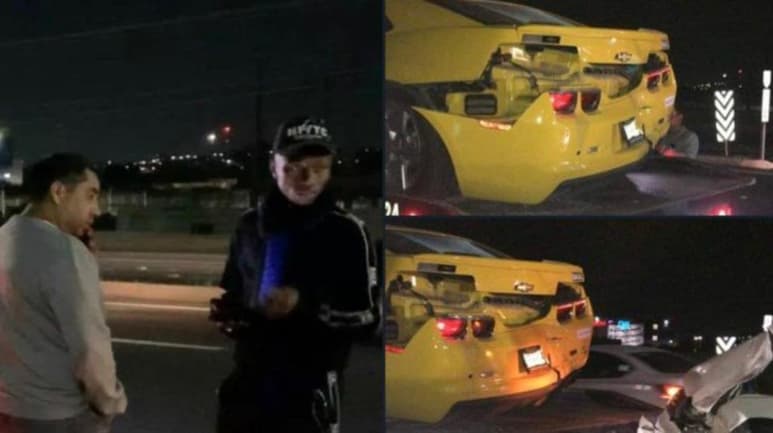 En redes sociales circulan fotografías de los vehículos accidentados. (CORTESÍA)