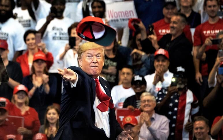 El magnate inmobiliario ganó en 2016 Florida, un estado considerado clave en las elecciones presidenciales, por menos de 2 puntos porcentuales contra la ex secretaria de Estado demócrata Hillary Clinton. (ARCHIVO)