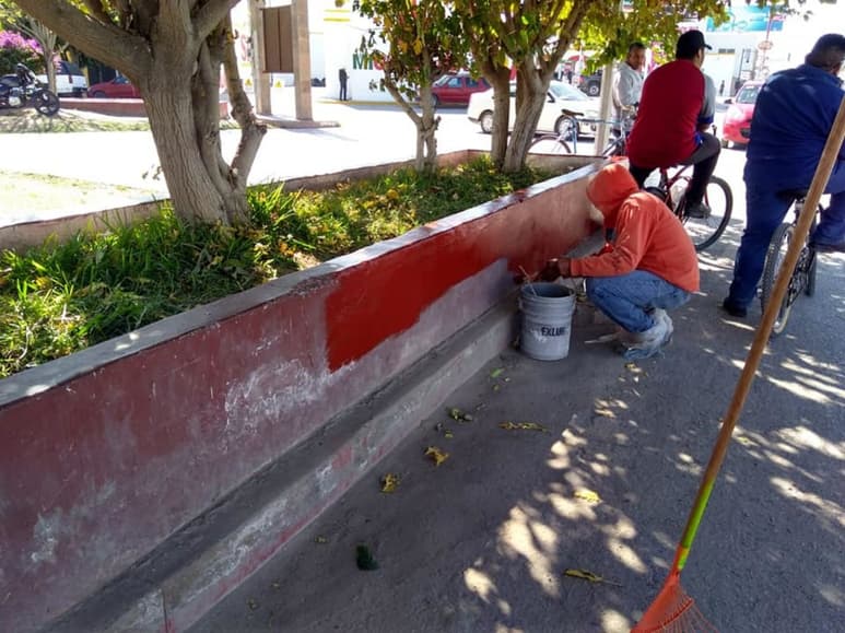 La Plaza Benito Juárez también fue parte de las labores de mejoramiento de espacios públicos. (EL SIGLO DE TORREÓN / BETTY SILVA)