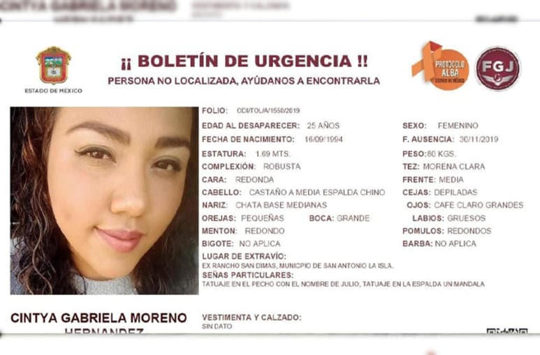La joven de 25 años de edad fue encontrada en la cajuela de un taxi con las manos atadas y golpes en el cuerpo. (CAPTURA)