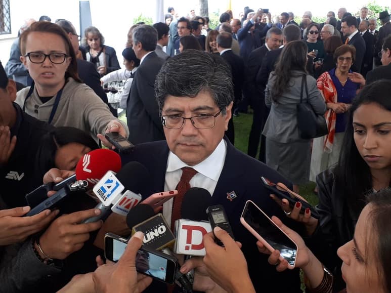 José Valencia, canciller de Ecuador, envió una carta el 2 de diciembre a Michelle Bachelet, alta comisionada para los DD. HH. (ARCHIVO)