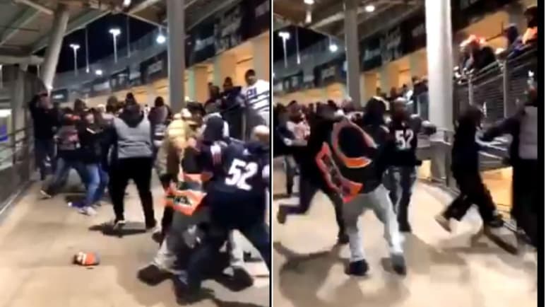 En el video, que circula por Twitter, se puede apreciar a dos personas con jerseys de los Cowboys. (ESPECIAL)