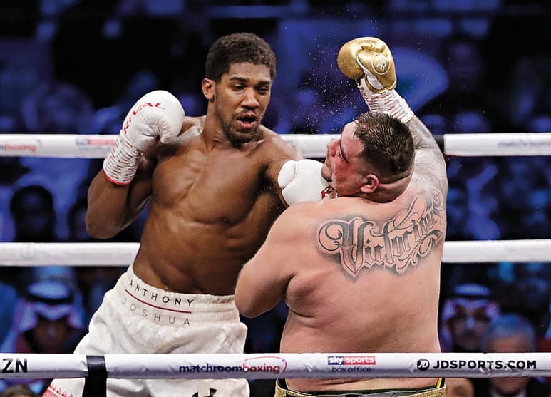 Andy Ruiz decepcionó arriba del cuadrilátero y perdió fácilmente con Anthony Joshua.