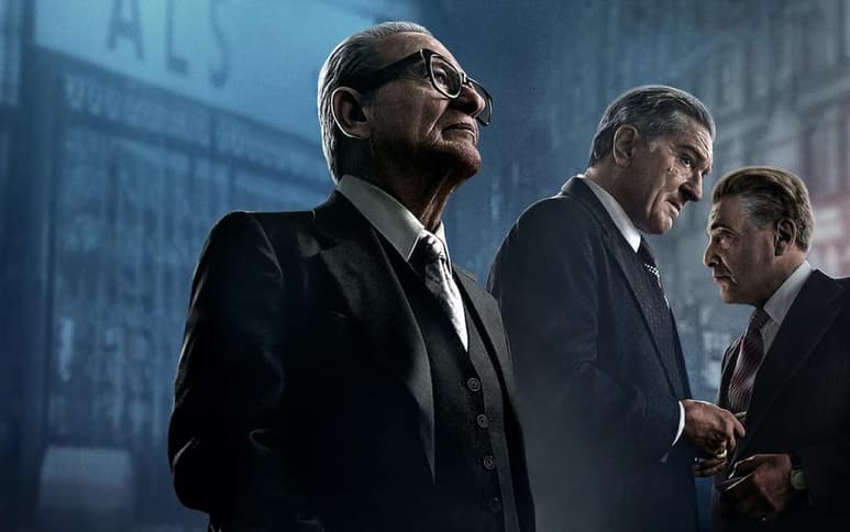 El filme El irlandés, que aborda el crimen organizado en Estados Unidos de la posguerra, está nominado en las categorías Mejor Película, Mejor Edición, Mejor Diseño de Vestuario, Mejor Cabello y Maquillaje, Mejores Efectos Visuales y Mejor Puntaje. (ESPECIAL)