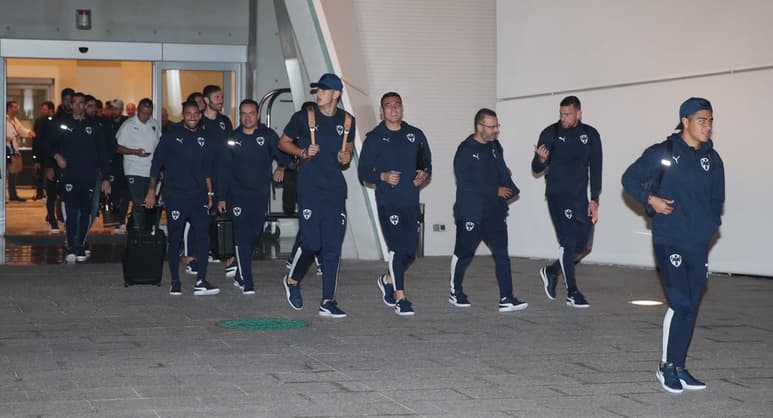 Rayados llegó ayer a Catar para disputar el Mundial de Clubes. (CORTESÍA)