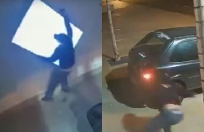 Intento de robo ocurrido en Brasil. (CAPTURA)