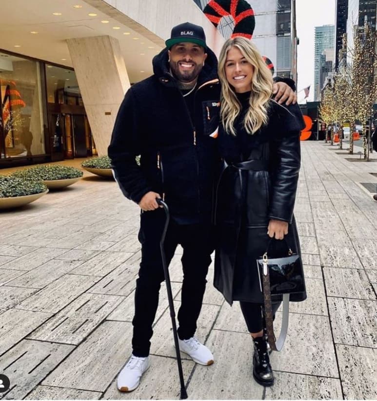 Pareja. El reguetonero Nicky Jam y la modelo estadounidense Cydney Moreau hacen oficial su romance. (ESPECIAL)