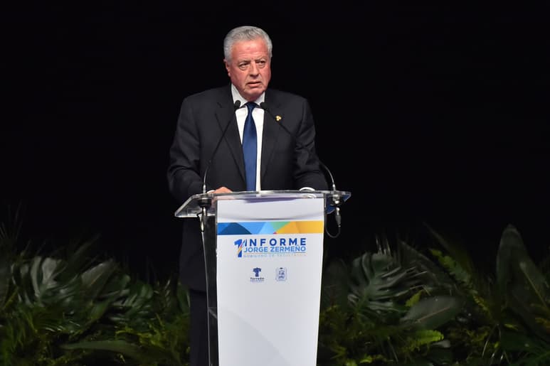 Jorge Zermeño destacó que en este primer año de gobierno se han dado 'resultados claros' del trabajo que se ha hecho en favor de los ciudadanos de todos los sectores de Torreón. (ERNESTO RAMÍREZ)