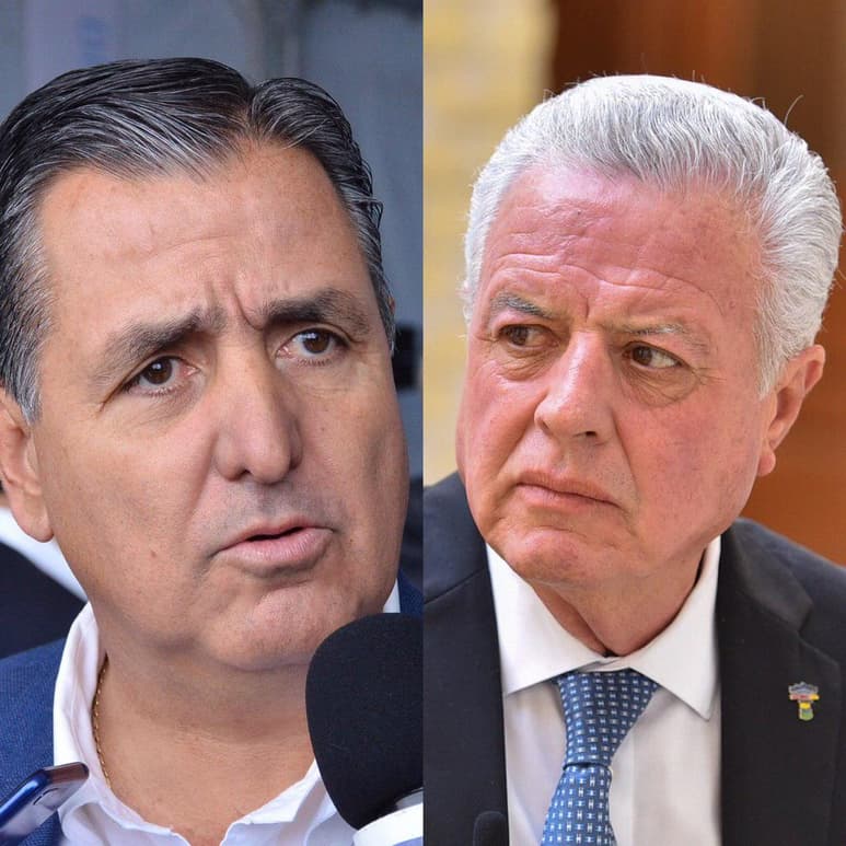 Minutos después de finalizada la sesión de cabildo, Gutiérrez Jardón y el propio Zermeño intercambiaron palabras y se dieron un abrazo. (ARCHIVO)