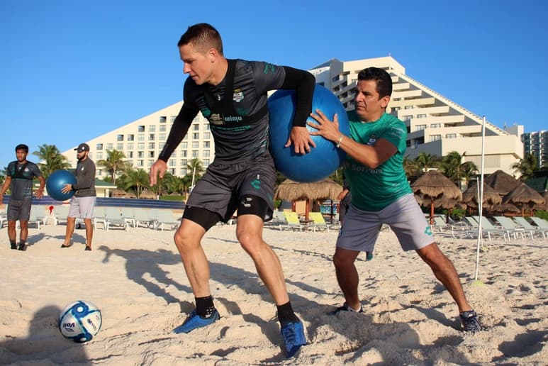 Los Guerreros trabajaron ayer por última vez en Cancún, finalizando la segunda etapa de pretemporada rumbo al Clausura 2020. (CORTESÍA)