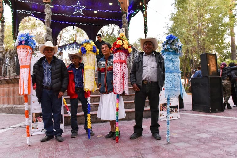 Tradición. Fidel Elizalde, Cheto Chavarría, Ofelia Elizalde y Guadalupe Salazar mantienen viva la tradición de Sapioriz. (EL SIGLO DE TORREÓN / Saúl Rodríguez)