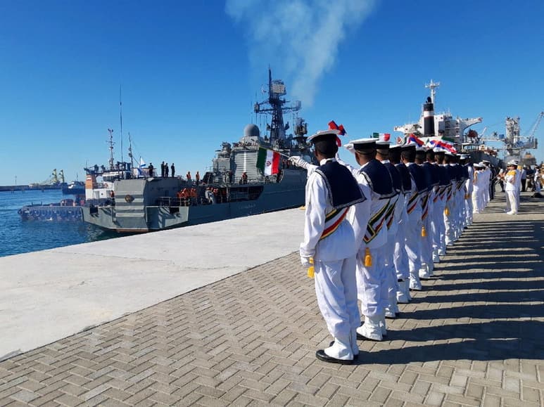 Irán, China y Rusia comenzaron este viernes unos ejercicios navales conjuntos en el océano Índico. (EFE)