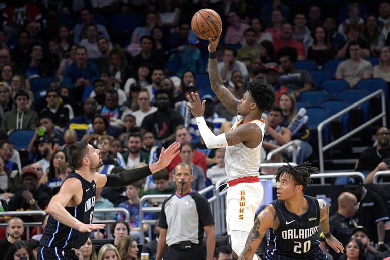 Brandon Goodwin anotó 21 puntos en la victoria de los Halcones 101-93 sobre el Magic de Orlando. (AP)