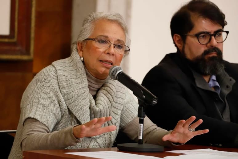 La titular de Gobernación dijo desconocer la dimensión de la caravana que podría llegar a territorio nacional. (ARCHIVO)
