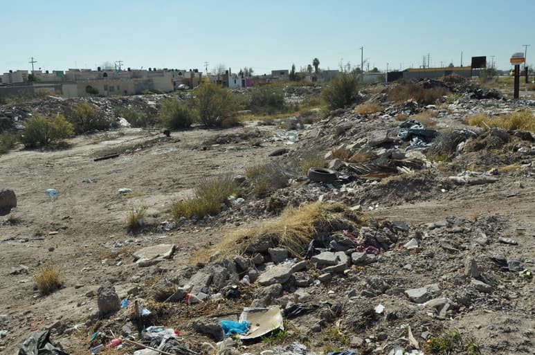 Vecinos del ejido Virginias del municipio de Francisco I. Madero viven rodeados de todo
tipo de desechos. (ARCHIVO)