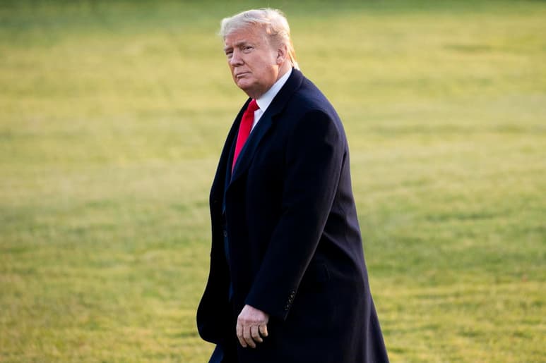 En un discurso cuidadosamente preparado, Trump habló con una rara dosis de control.. (EFE)