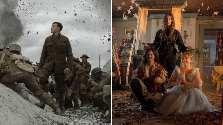 Cinta. 1917 ganó Mejor Película Drama en los Golden Globes 2020 y competirá en 10 candidaturas a los premios Oscar. (ESPECIAL)