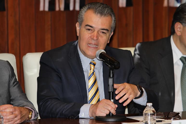 El presidente de la Confederación de Cámaras Industriales (Concamin), Francisco Cervantes (foto), y el presidente de la American Chamber México (Amcham), Jorge Torres, coincidieron en que es una buena noticia la aprobación del T-MEC en el Senado estadounidense. (ARCHIVO)