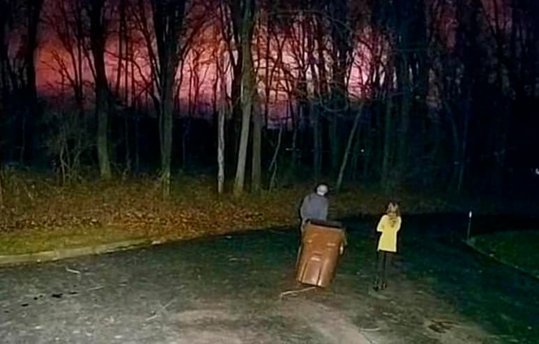 Las imágenes fueron registradas por la cámara de seguridad de una residencia (CAPTURA)