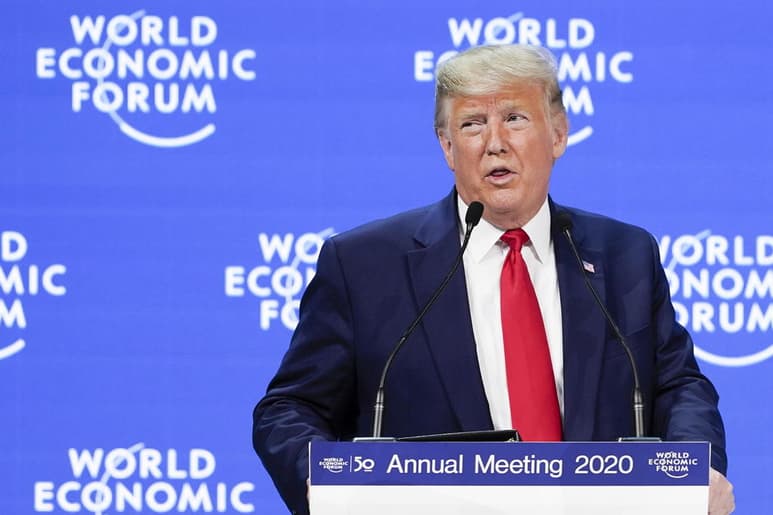 'El sueño americano está de regreso', insistió el presidente estadounidense frente a una auditorio repleto de cientos de altos ejecutivos de las compañías más importantes del planeta. (EFE)