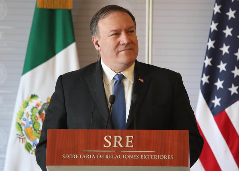 'Hemos avanzado de manera real y creo que ahora están las cosas correctas', indicó Pompeo en conferencia de prensa, sin mencionar el operativo que ocurrió este lunes en la frontera entre Guatemala y México y que detuvo a los migrantes. (ARCHIVO)