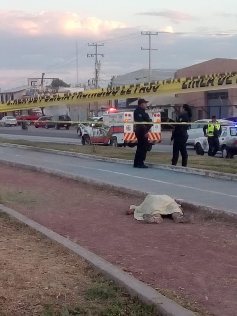 El hecho se registró alrededor de las 18:00 horas de este martes en la ciclovía del camellón central del periférico Ejercito Mexicano, en el municipio de Gómez Palacio, casi a la altura del Fraccionamiento Hamburgo. (EL SIGLO DE TORREÓN)