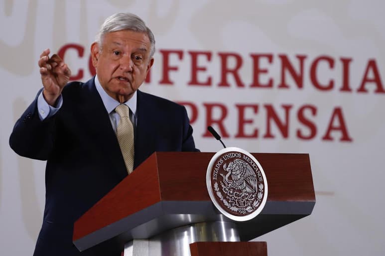 'Nosotros queremos la paz', insistió AMLO, afirmando también que busca que los migrantes no lleguen al norte para que no sean 'enganchados o víctimas de la delincuencia'. (EL UNIVERSAL)