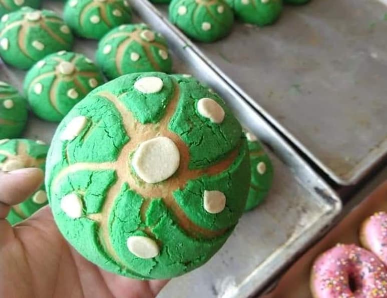 Se trata de un pan con un diseño y colores inspirado en el el peyote, la mítica cactácea. (ESPECIAL)