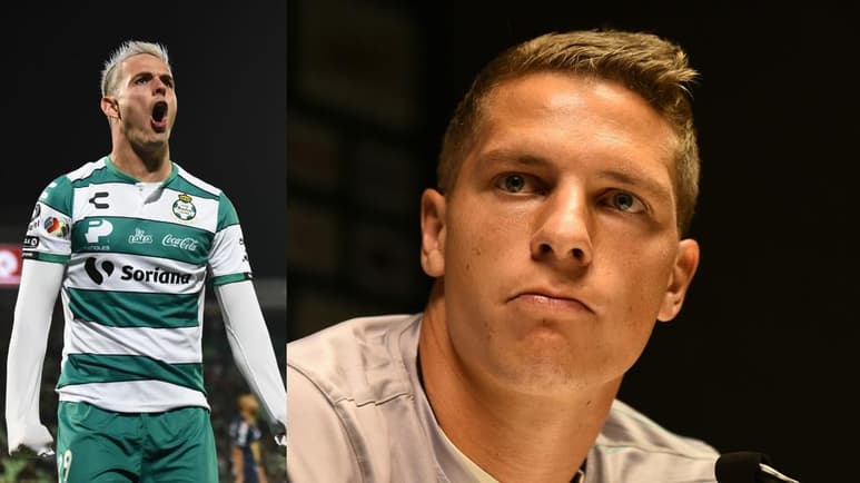 El delantero uruguayo Octavio Rivero levantó la mano para hacerse de un lugar en el once inicial de Santos Laguna. (ARCHIVO)