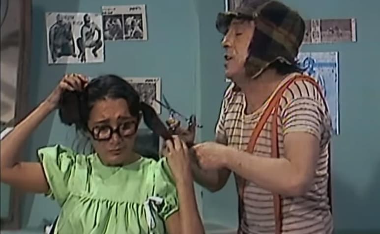Captura de pantalla del episodio 'Don Ramón peluquero' de 1976.