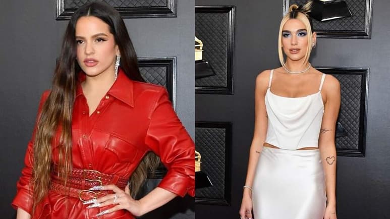 Rosalía, Dua Lipa y Lizzo se encuentran en el ojo del huracán luego de que arrojaran billetes a strippers en un club al que acudieron para celebrar sus triunfos en la gala de Premios Grammy. (INSTAGRAM)
