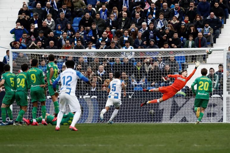 Un golazo de tiro libre logró Óscar Rodríguez en el triunfo de Leganés.