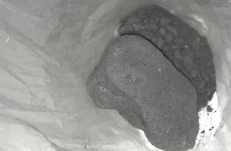 La droga recibe el nombre de 'muerte gris' por su parecido con la mezcla de cemento (CAPTURA)
