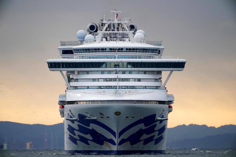 Las autoridades de Japón permitieron este viernes la salida de pasajeros de mayor edad y con complicaciones de salud que estaban en un crucero que llegó a la ciudad de Yokohama el pasado 3 de febrero. (EFE)
