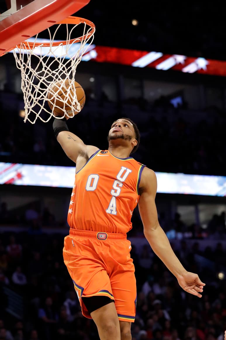 Miles Bridges fue nombrado el Jugador Más Valioso. (AP)