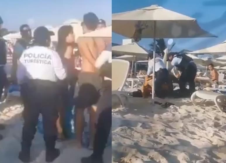 El público mostró indignación ante las imágenes donde se ve a la pareja ser arrestada sin haber hecho aparentemente nada para merecerlo (CAPTURAS)