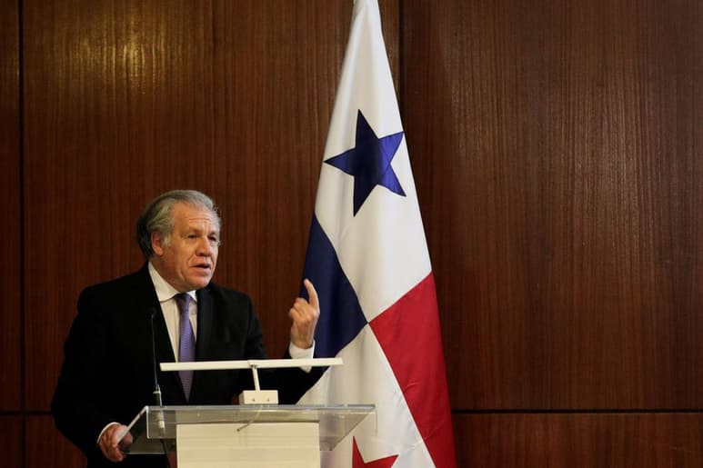Almagro, que ofreció este martes una conferencia magistral sobre democracia en la capital panameña. (EFE)