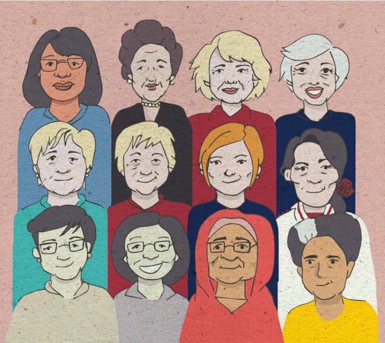 El deporte, la ciencia, la milicia, entre muchas otras áreas del quehacer humano, incorporan a las mujeres entre sus filas. (Ilustración: Hessie Ortega)