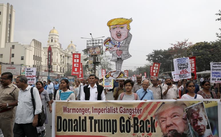 Los incidentes coincidieron con la primera visita oficial, de dos días de duración, del presidente estadounidense a la India. (EFE)