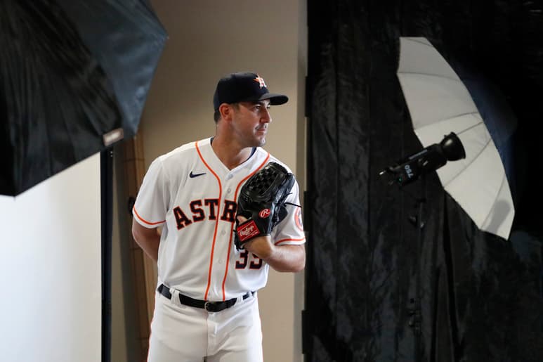Justin Verlander abrirá el juego de mañana entre Astros y Nacionales, en una reedición de la Serie Mundial de 2019. (AP)
