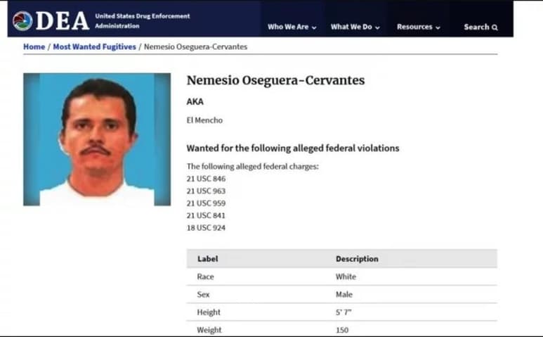 La detención se dio en el contexto de la audiencia de su hermano Rubén Oseguera, 'El Menchito' en Washington. (AGENCIAS)