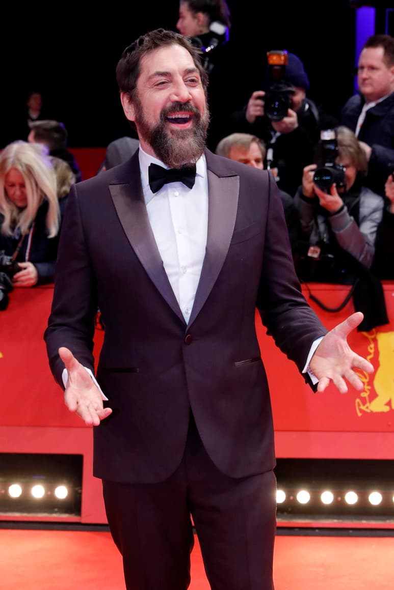 El actor español Javier Bardem se presentó en la Berlinale con la película The Roads Not Taken, en la cual comparte créditos con la actriz Salma Hayek. (EFE)