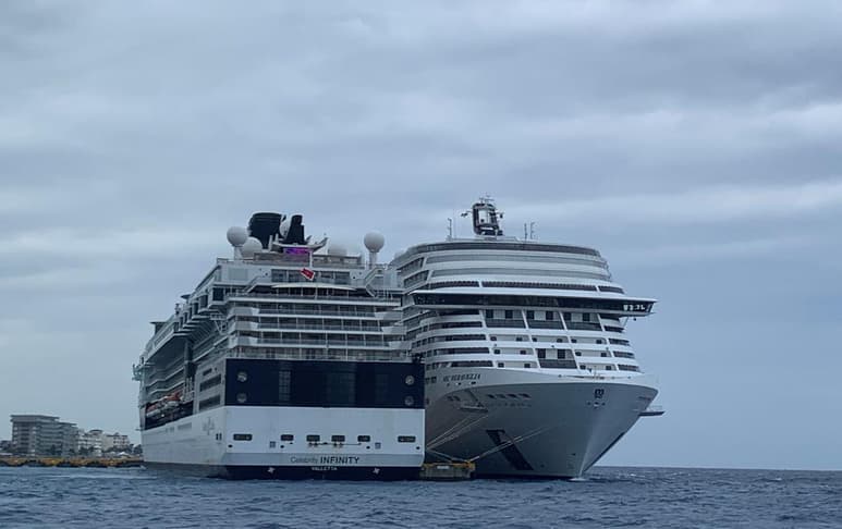El desembarque de pasajeros del crucero Meravigilia, en el muelle de Punta Langosta de Cozumel, se definirá en las próximas horas, indicó el alcalde de la isla, Pedro Joaquín Delbouis. (EFE)