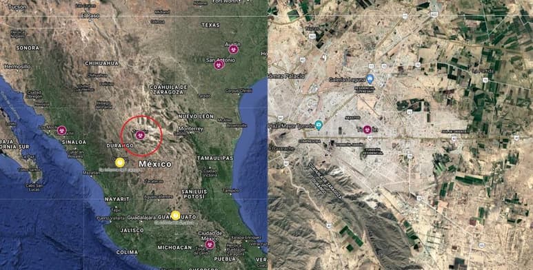 El mapa que se actualiza en tiempo real, muestra el lugar exacto y el tipo de caso registrado a causa del letal virus (CAPTURA)