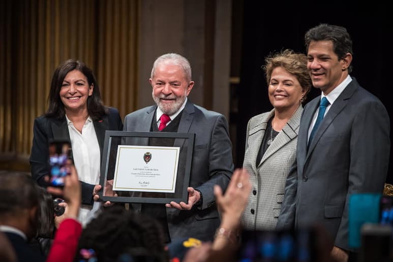 El expresidente de Brasil Luiz Inazio Lula da Silva fue nombrado este lunes ciudadano de honor de París. (EFE)